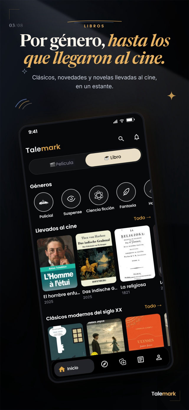 Libros: explora por género y encuentra las adaptaciones al cine