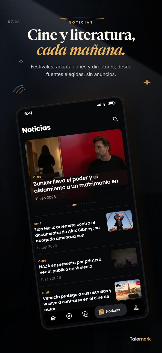Noticias: la actualidad de cine y literatura cada mañana